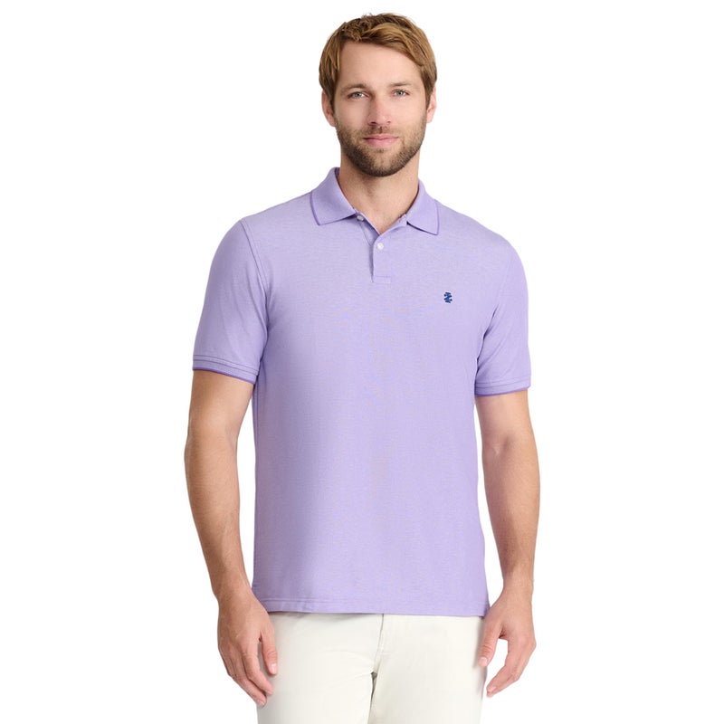IZOD Men's Advantage Performance Short-Sleeve Polo Shirt, Dahlia Purple, X-Large - Image 1